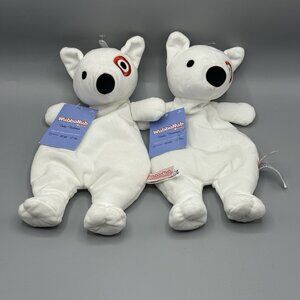 Lot Of 2 Baby Bullseye Puppy Dog WubbaNub Security Loveys Target Exclusive NEW